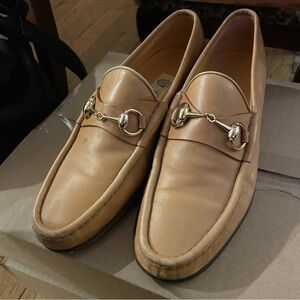 Gucci vintage horsebit Loafers in tan leather